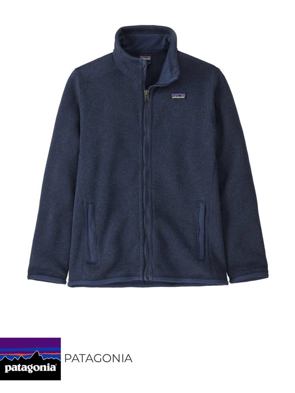 Never worn. Patagonia Kids Better Sweater. Navy Zip-Up Fleece Jacket